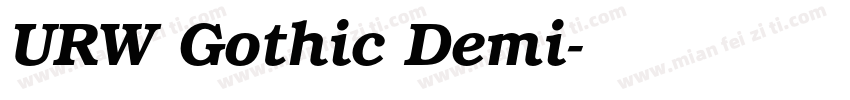 URW Gothic Demi字体转换